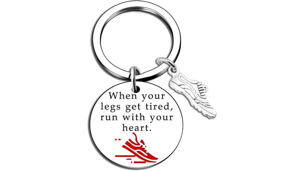 cross country runner keychain