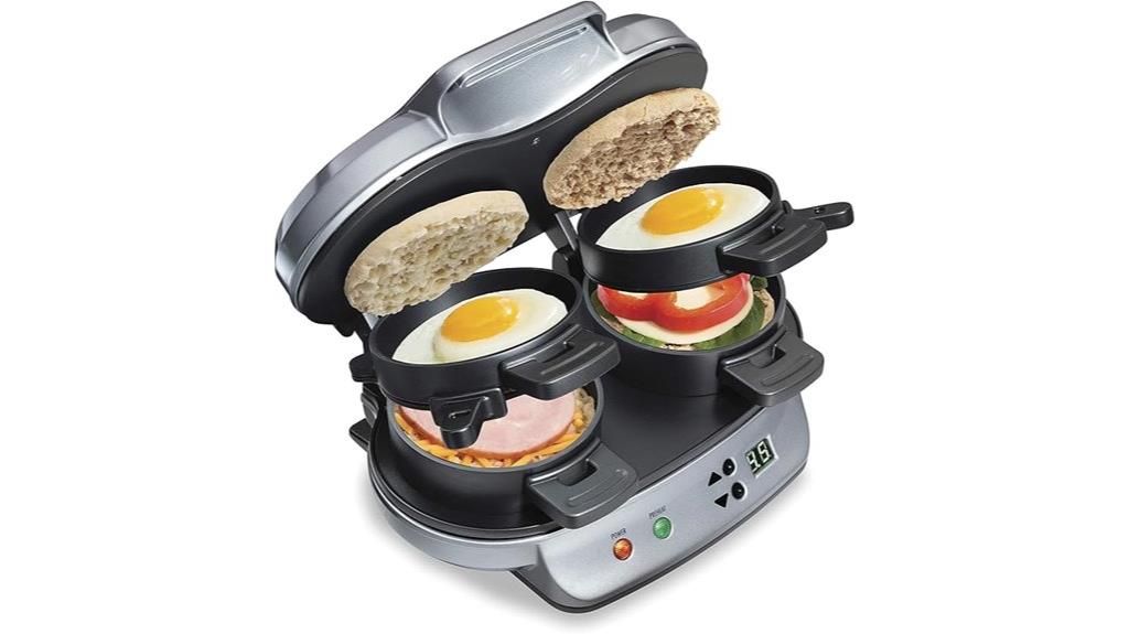 dual breakfast sandwich maker