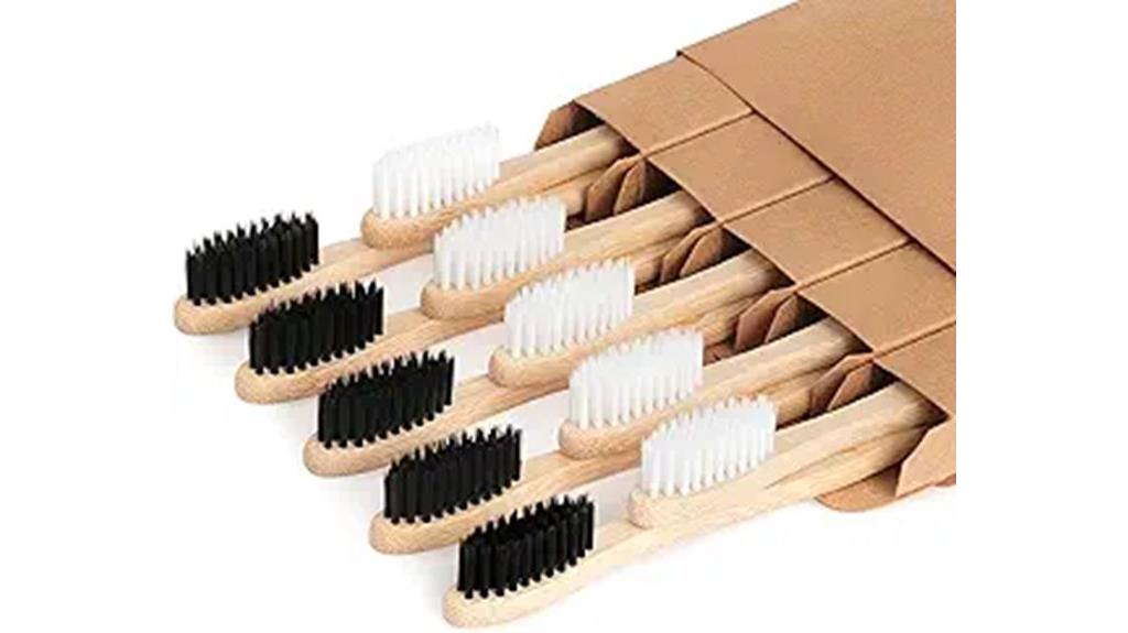 eco friendly bamboo toothbrushes pack