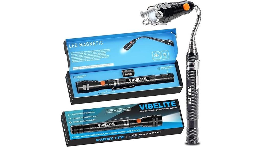 extendable magnetic flashlight tool