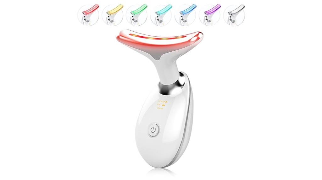 facial massager with light