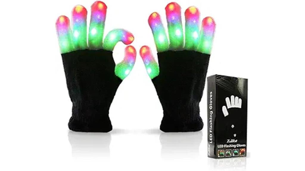 flashing led gloves for kids