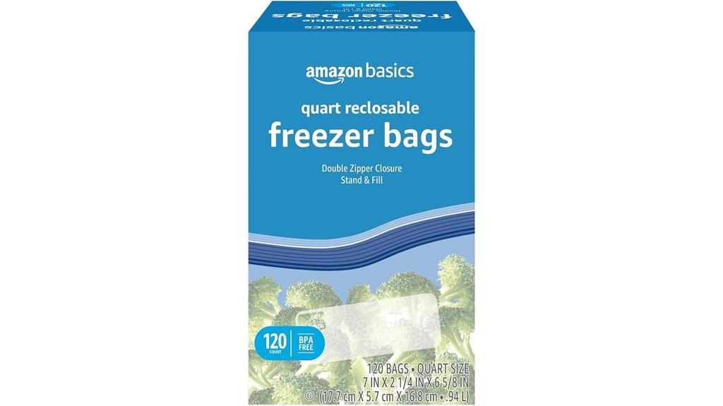 freezer bags quart size