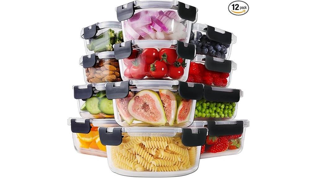 glass food storage set