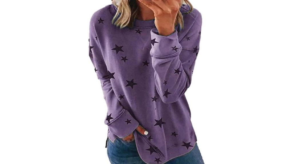 graphic star sweatshirt women