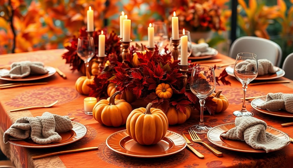 holiday dining table decor