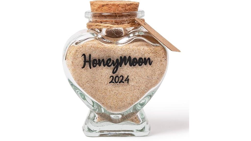 honeymoon sand memory jar