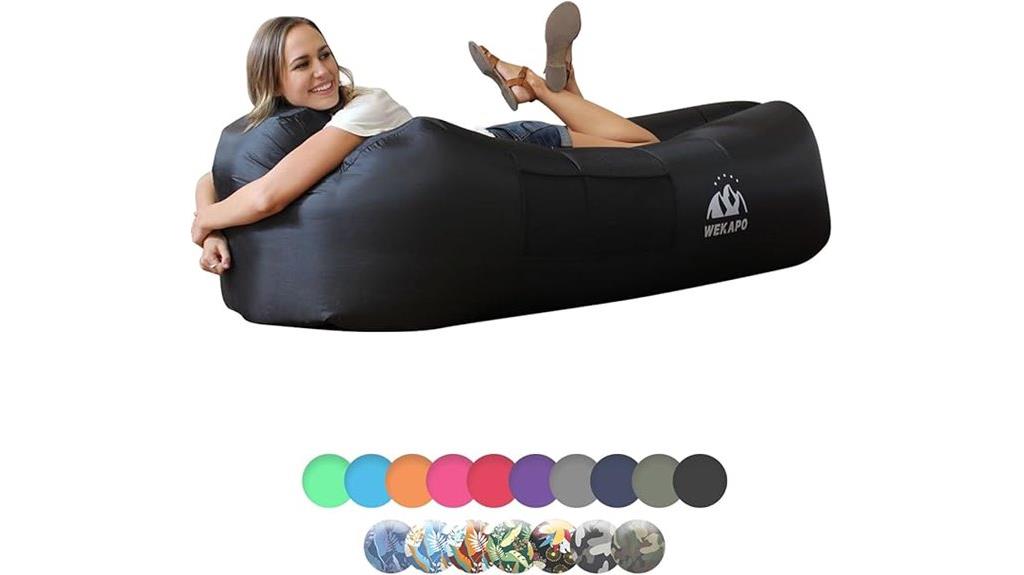 inflatable lounging air sofa