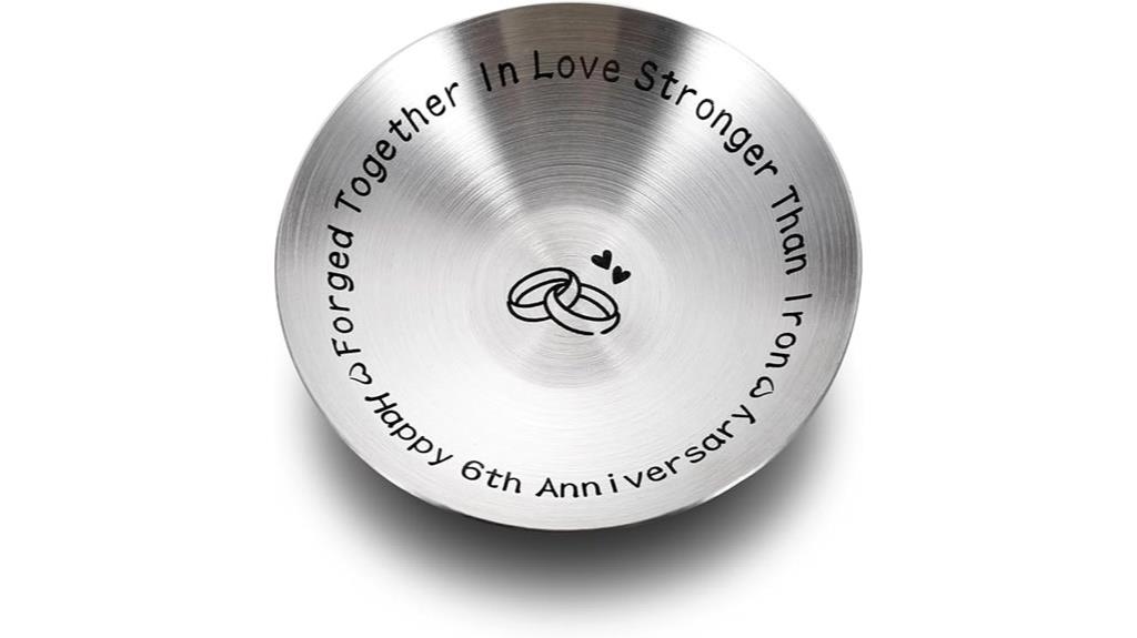 iron anniversary jewelry dish