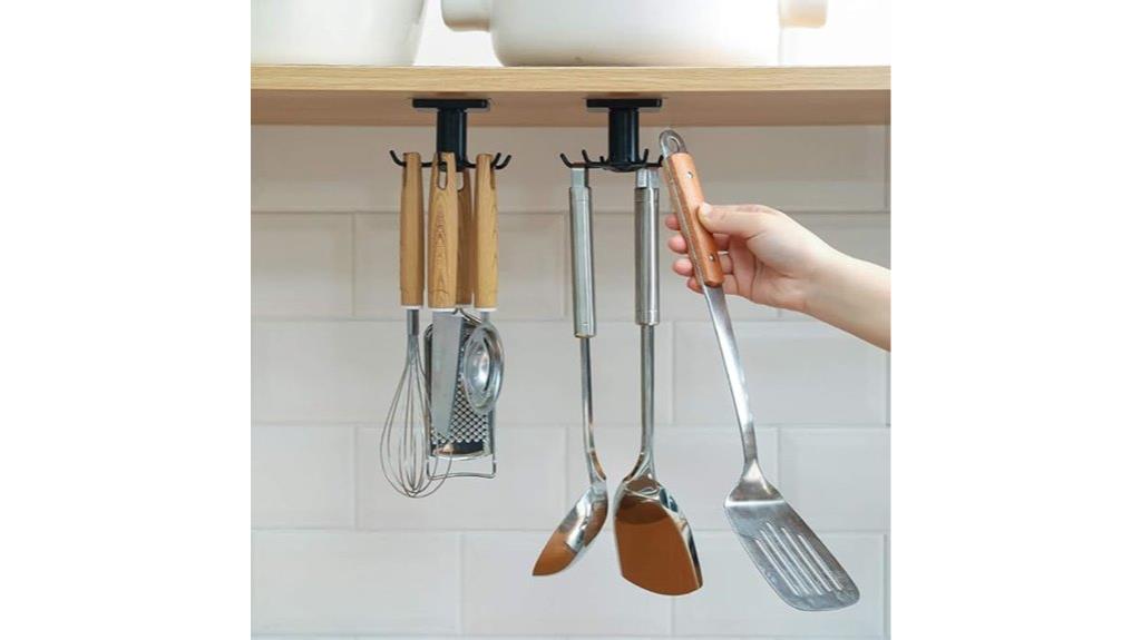 kitchen utensil storage hooks