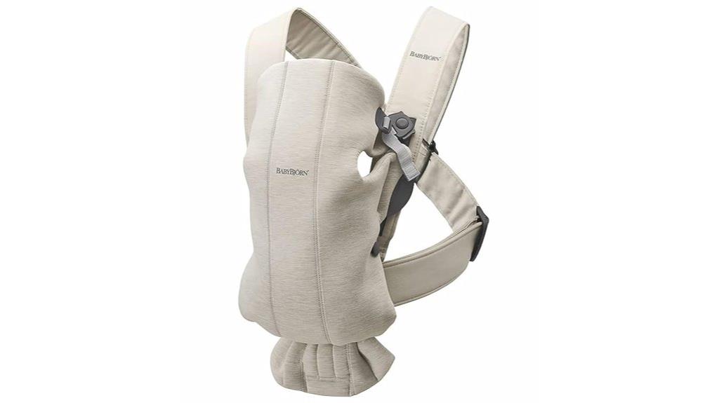 light beige baby carrier