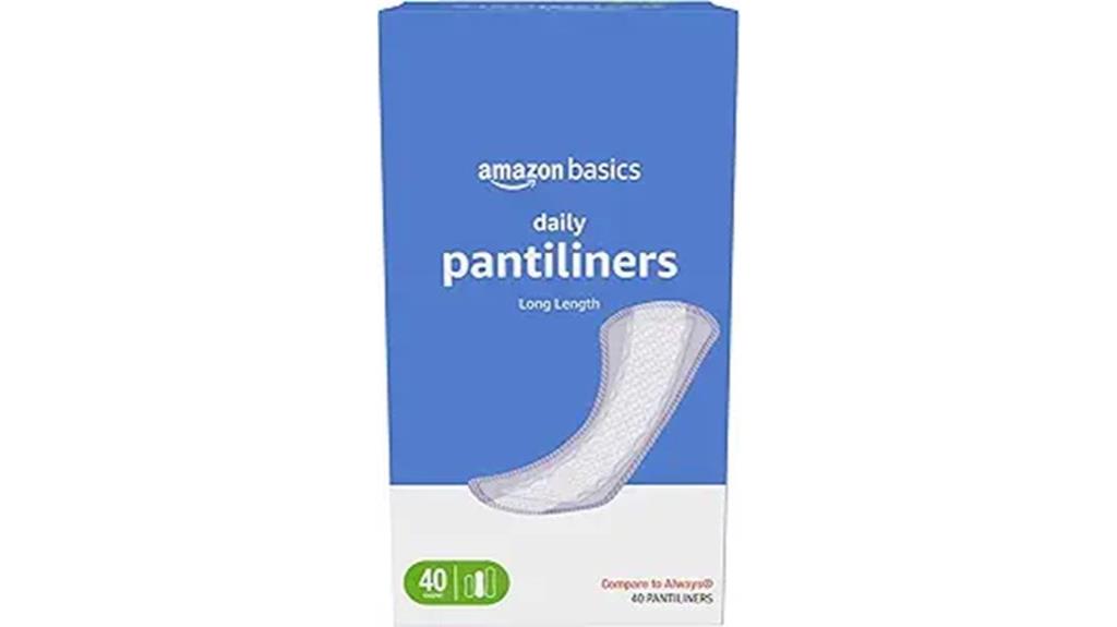 long unscented pantiliners count