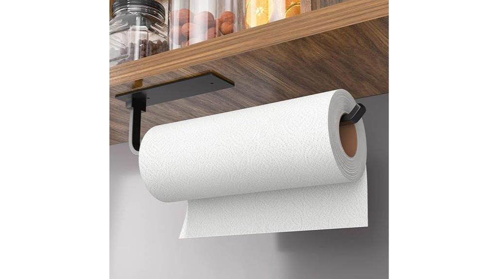 matte black paper towel holder