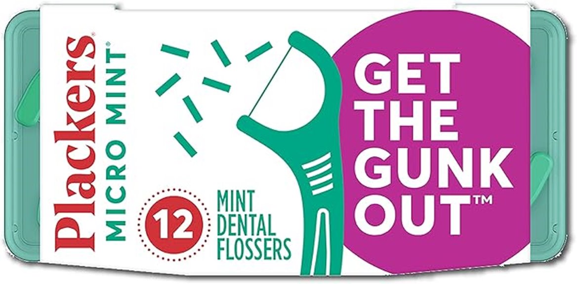 mint dental floss picks