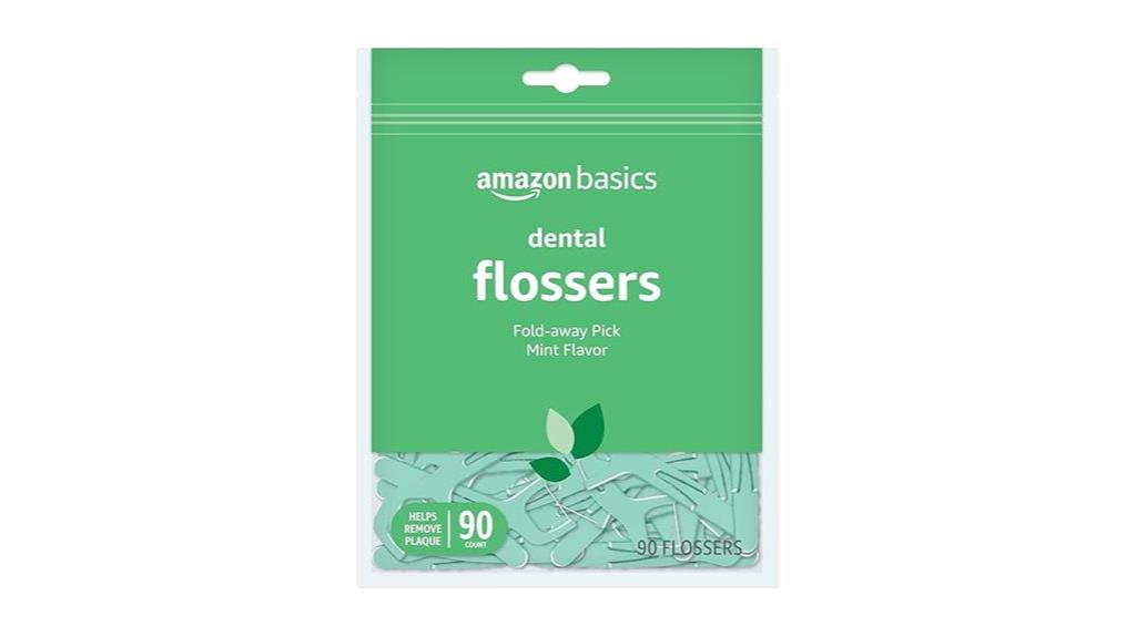 mint dental flossers pack