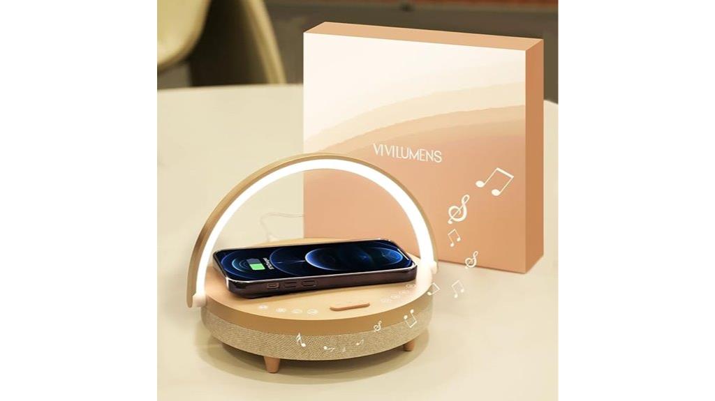 multifunctional bedside lamp speaker