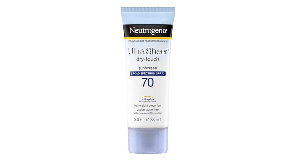 neutrogena sunscreen spf 70