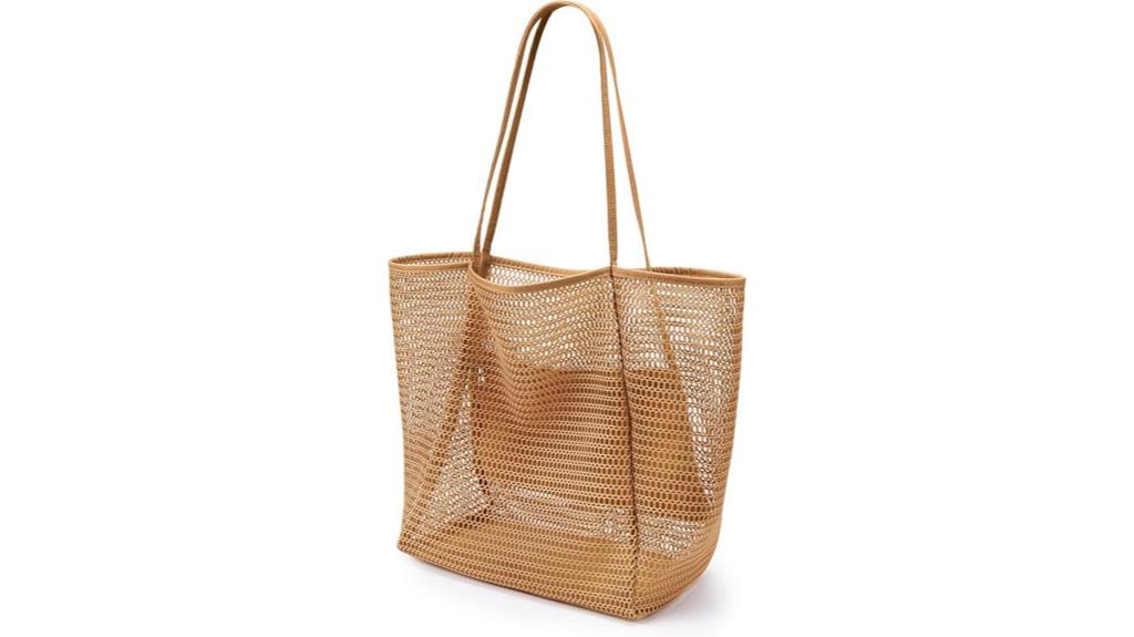 nylon mesh beach tote