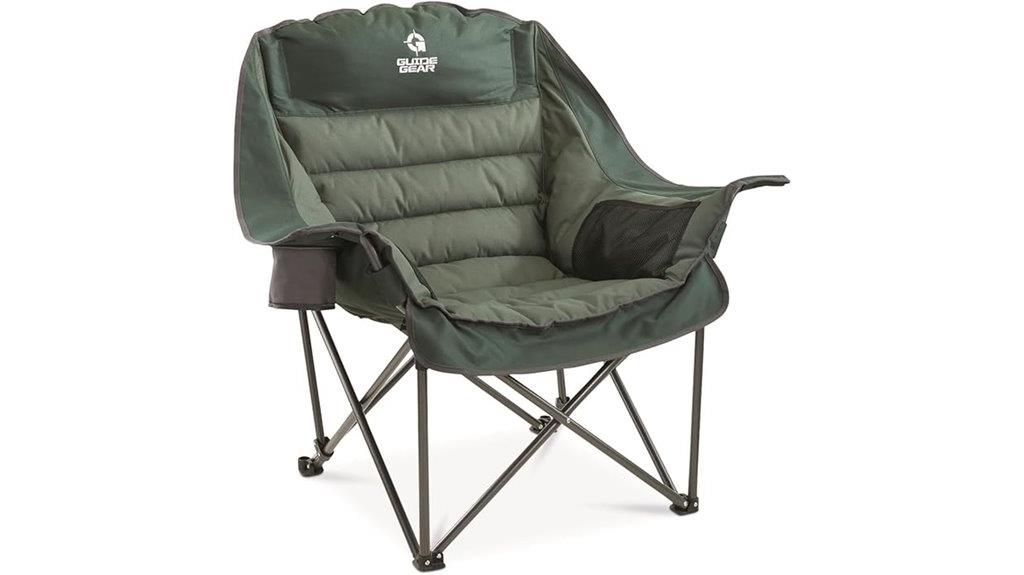 oversized padded camping chair