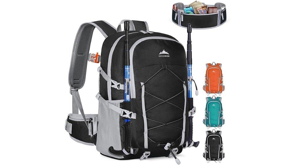 packable hiking backpack 40l