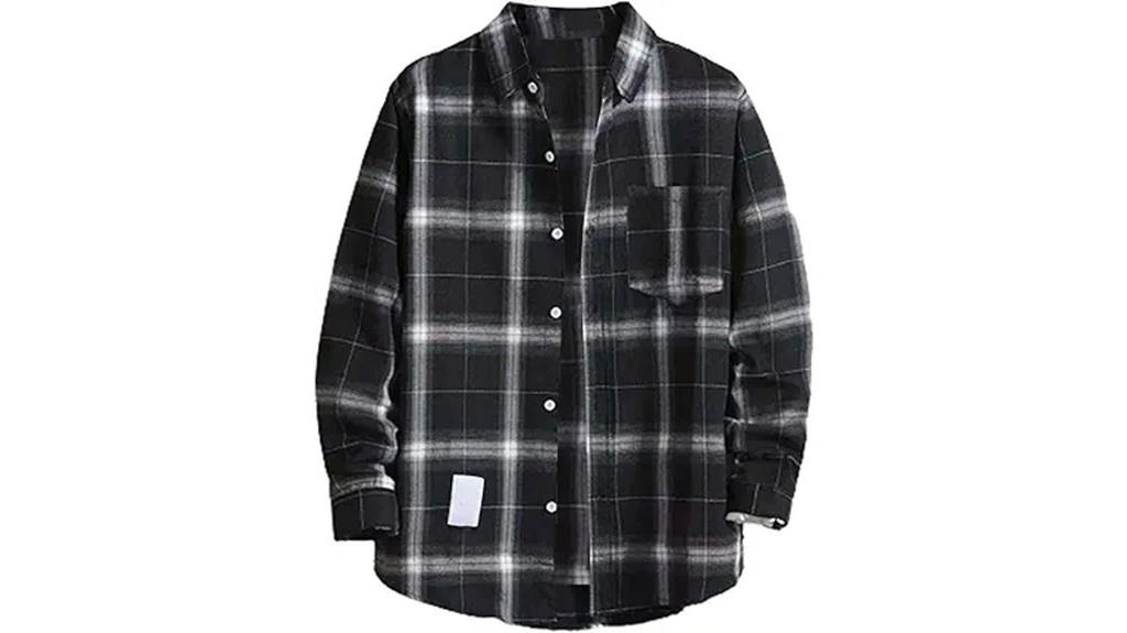 plaid long sleeve shirt