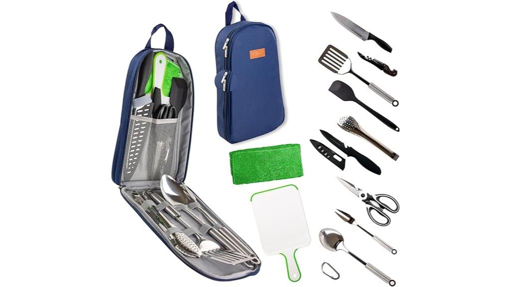 portable camping cooking set