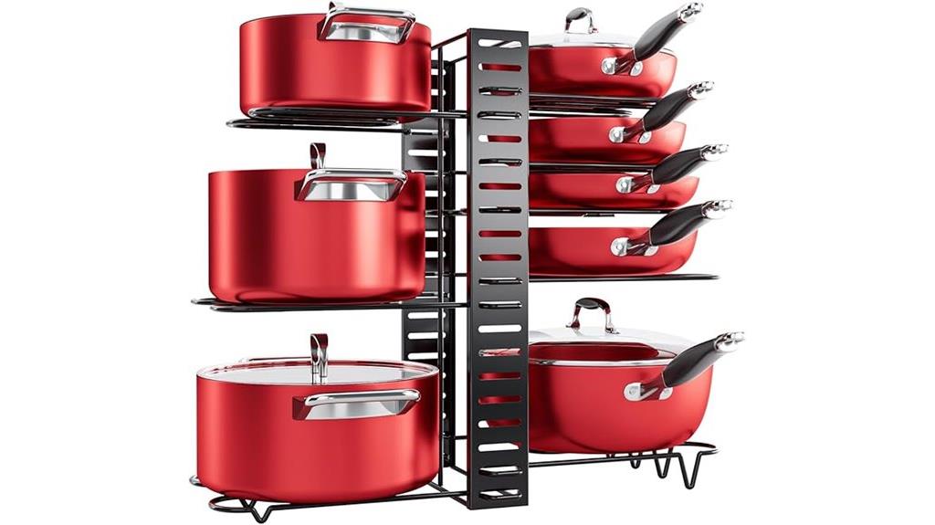 pots and pans organizer