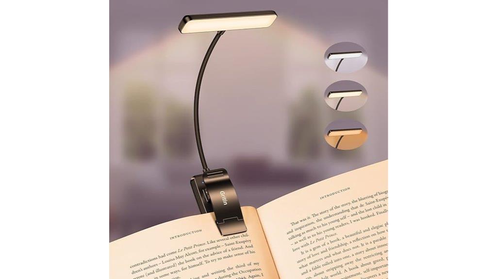 rechargeable reading book light