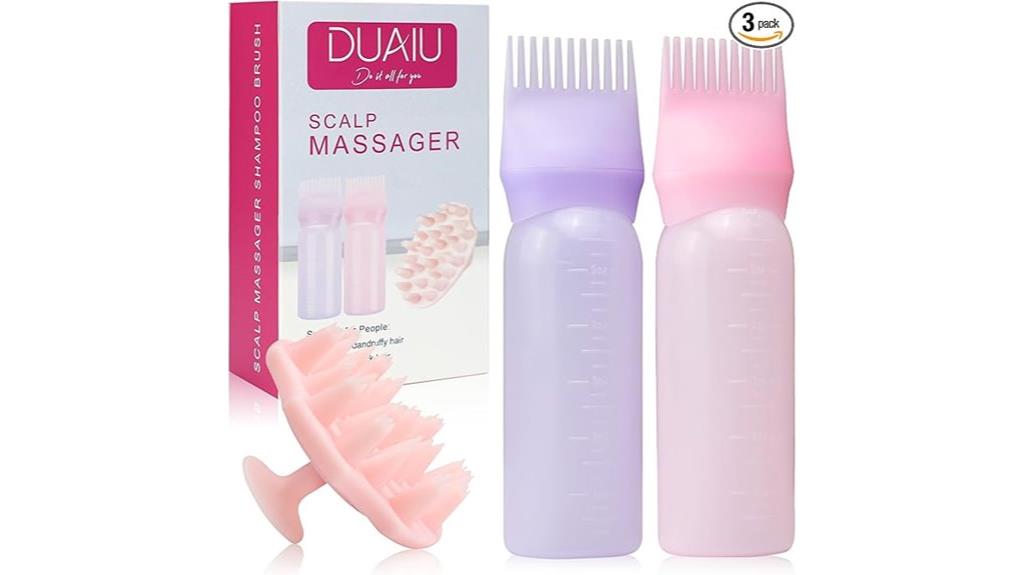 scalp massage brush set