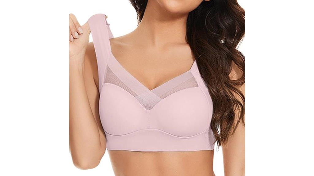 seamless wireless push up bra