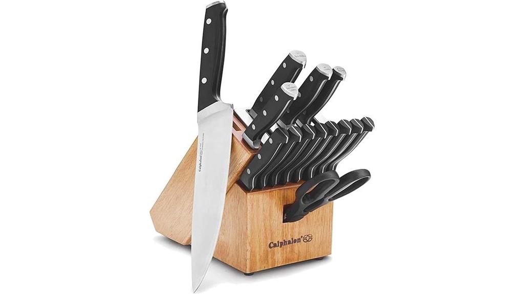 self sharpening knife block set