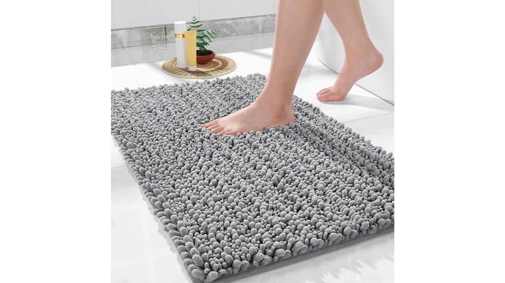 soft non slip bathroom mat