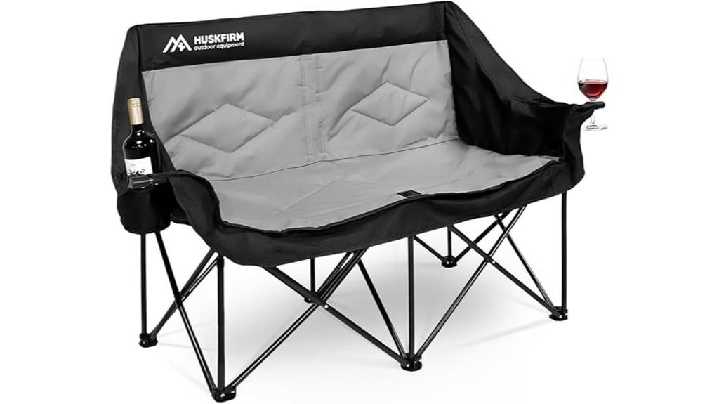 spacious dual camping chair