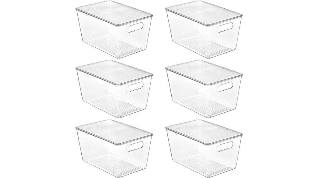 stackable storage bins set