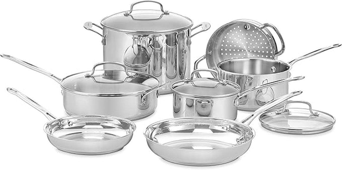 stainless steel cookware set