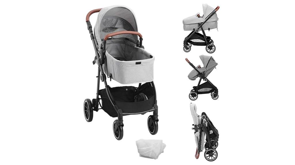 standard baby stroller bassinet