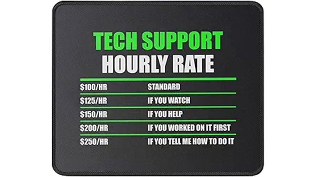 tech support mouse pad