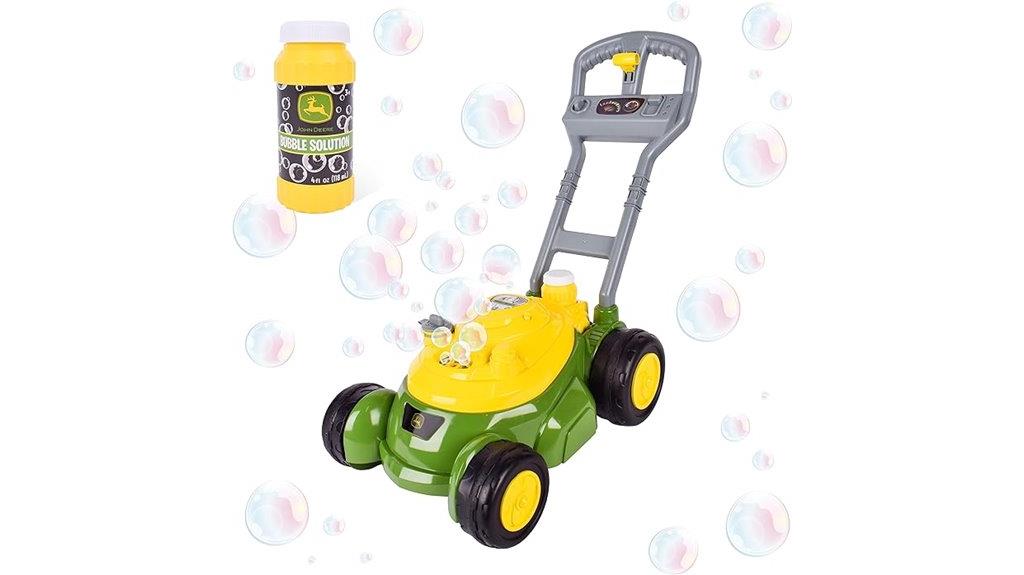 toddler friendly bubble lawn mower