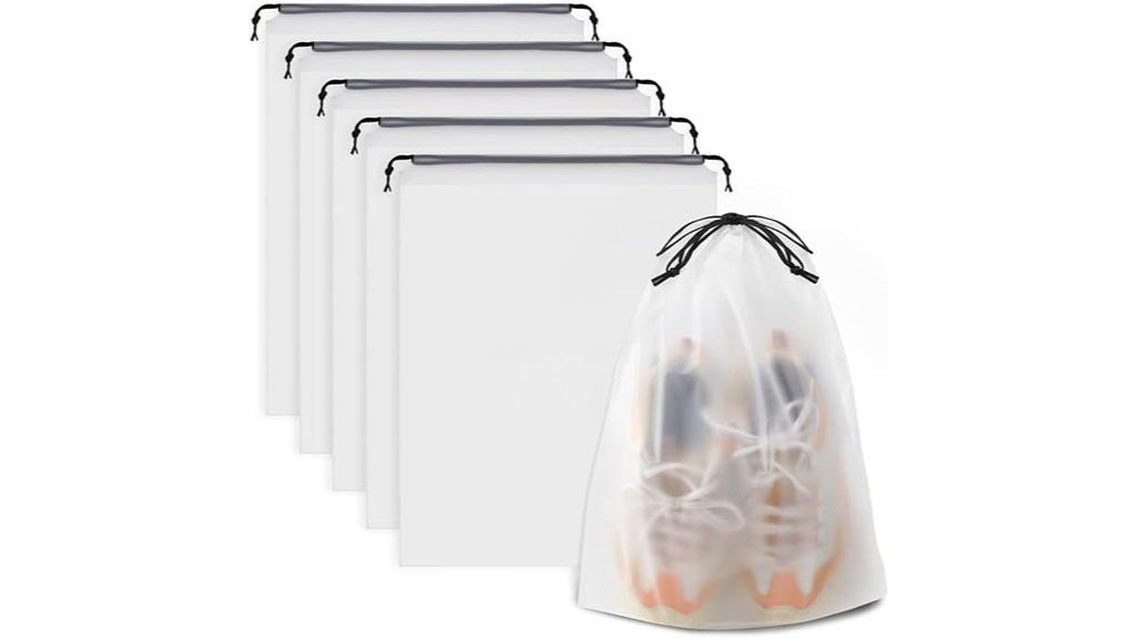 transparent footwear storage bags