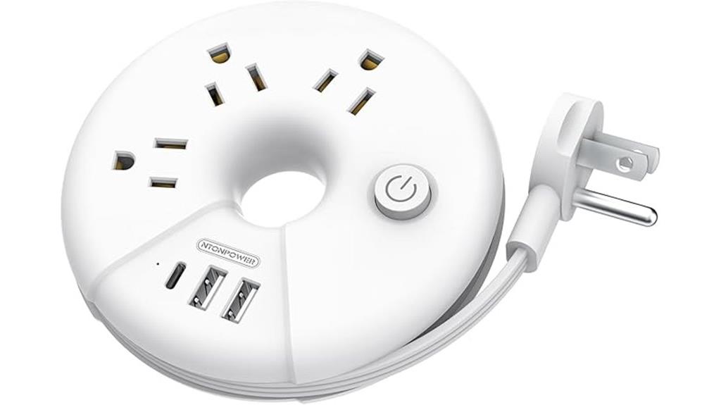 travel power strip outlets