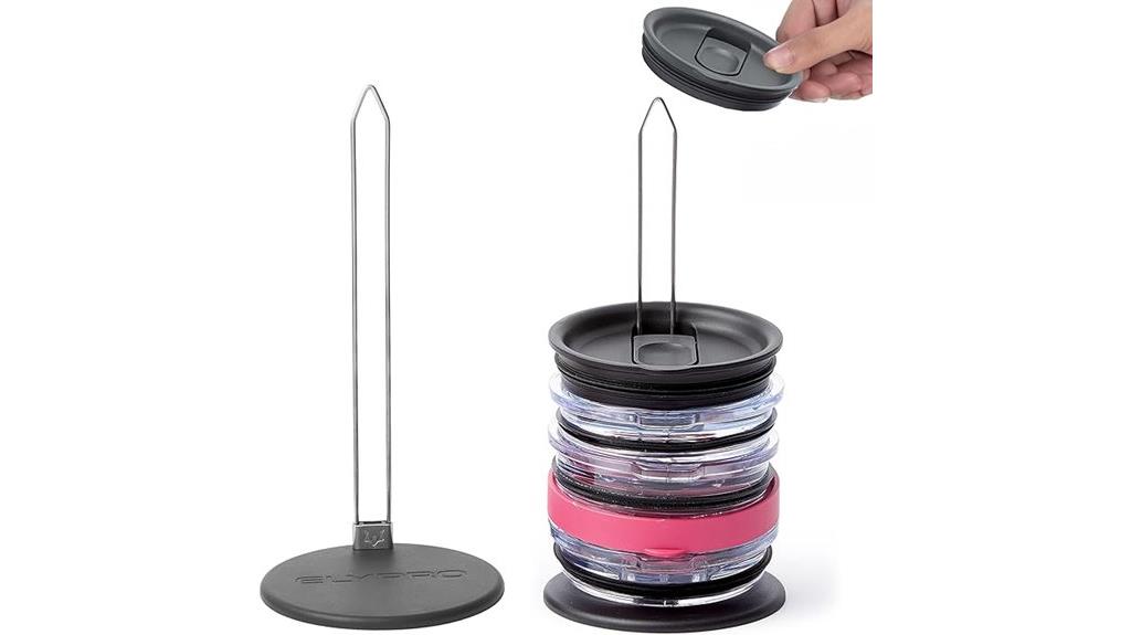 tumbler lid storage solution