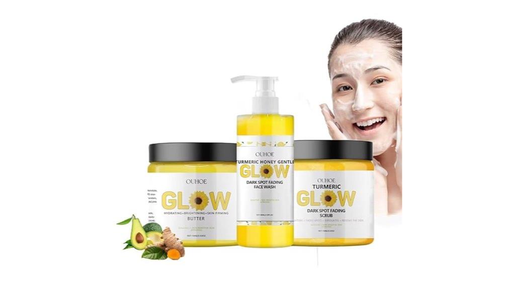 turmeric skincare set combo