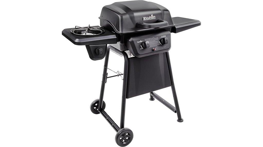 two burner propane gas grill